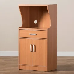 Baxton Studio Lowell Walnut Kitchen Storage Cabinet 9 Baxton Studio Lowell Walnut Kitchen Storage Cabinet -The Novogratz Shop 3605946 ALT
