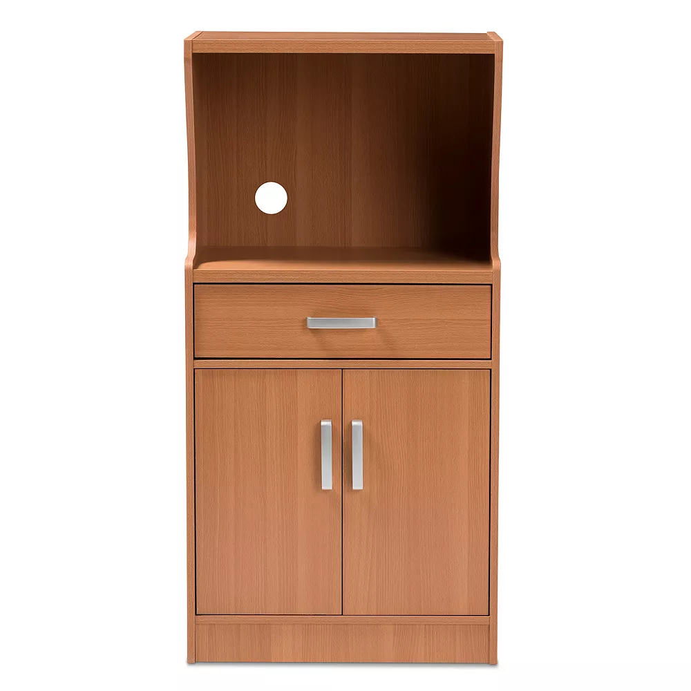 Baxton Studio Lowell Walnut Kitchen Storage Cabinet 8 Baxton Studio Lowell Walnut Kitchen Storage Cabinet - Image 6