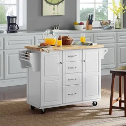 Crosley Elliott Kitchen Cart -The Novogratz Shop 3614434 ALT2