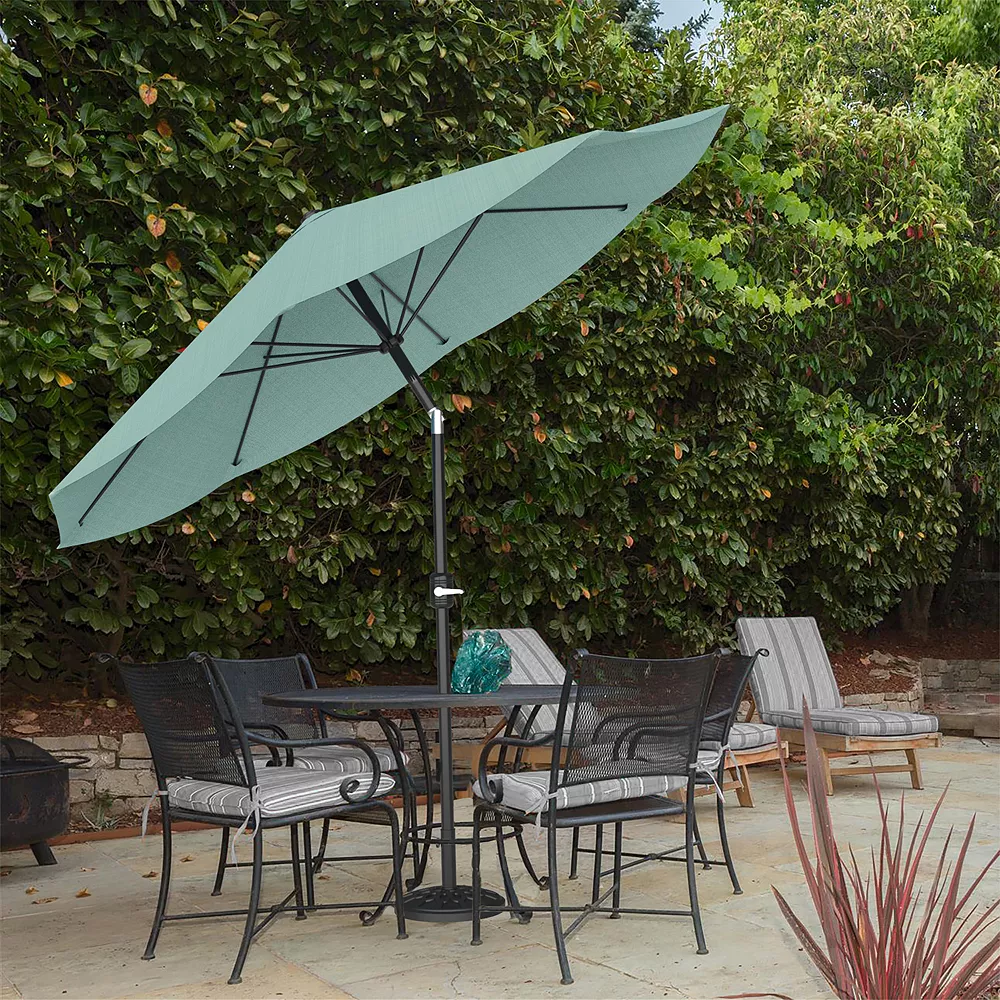Pure Garden Green Auto Tilt Patio Umbrella 4 Pure Garden Green Auto Tilt Patio Umbrella - Image 2