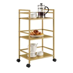 Novogratz Helix 3-Shelf Metal Rolling Utility Cart -The Novogratz Shop 3680277 ALT3