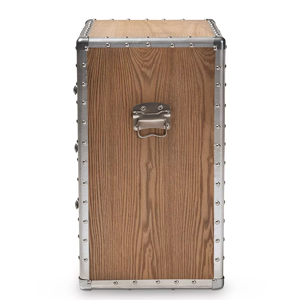 Baxton Studio Audric Silver Storage Cabinet 7 Baxton Studio Audric Silver Storage Cabinet - Image 5