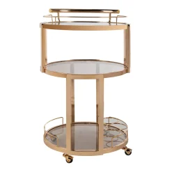 Safavieh Rio 3-Tier Round Bar Cart -The Novogratz Shop 3701391 ALT3