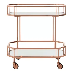Safavieh Silva 2-Tier Octagon Bar Cart 9 Safavieh Silva 2-Tier Octagon Bar Cart -The Novogratz Shop 3701396 ALT8