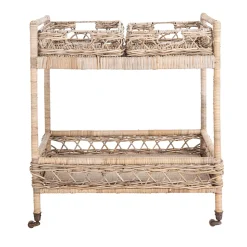 Safavieh Ambrose 2-Tier Rattan Bar Cart -The Novogratz Shop 3703655 ALT8