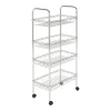 Safavieh Pierreo Chrome Wire Adjustable Mini Trolley 2 Safavieh Pierreo Chrome Wire Adjustable Mini Trolley -The Novogratz Shop 3703894