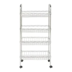 Safavieh Pierreo Chrome Wire Adjustable Mini Trolley -The Novogratz Shop 3703894 ALT8