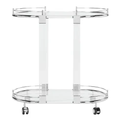 Safavieh Lennon Acrylic Bar Trolley -The Novogratz Shop 3703976 ALT8