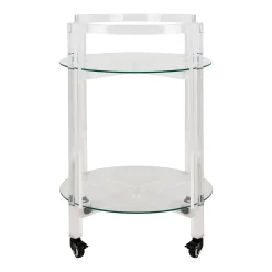 Safavieh Jules 2-Tier Acrylic Bar Cart