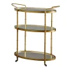 Madison Park Signature Lauren Bar Cart -The Novogratz Shop 3705577 Antique Gold