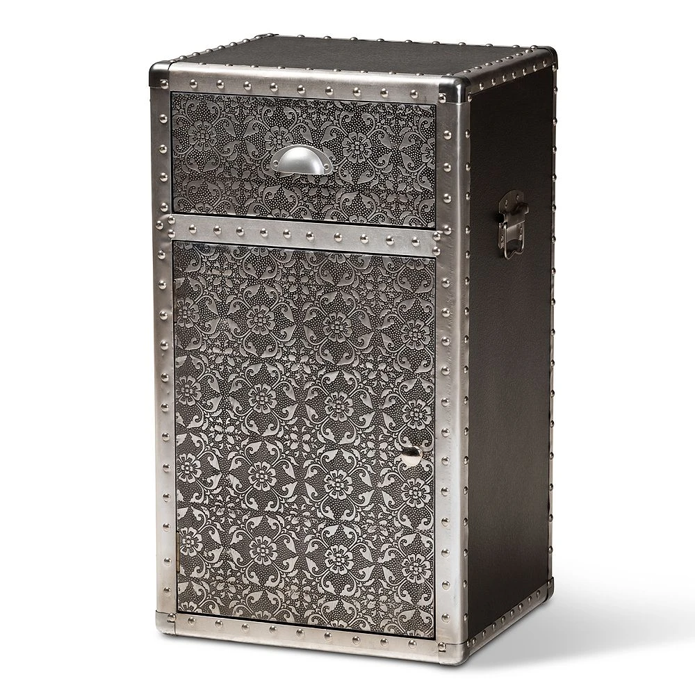 Baxton Studio Cosette Silver Cabinet 3 Baxton Studio Cosette Silver Cabinet