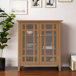 Simpli Home Bedford Rustic Medium Storage Cabinet -The Novogratz Shop 3773158 ALT