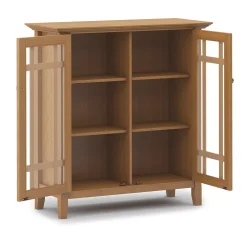 Simpli Home Bedford Rustic Medium Storage Cabinet -The Novogratz Shop 3773158 ALT2