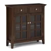 Simpli Home Acadian Rustic Entryway Storage Cabinet 2 Simpli Home Acadian Rustic Entryway Storage Cabinet -The Novogratz Shop 3773174 Natural Aged Brown