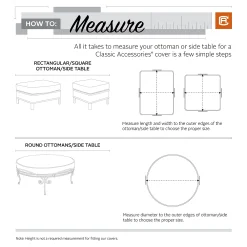 Classic Accessories Ravenna Adjustable Round Patio Ottoman Cover -The Novogratz Shop 3785917 ALT12