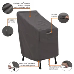 Classic Accessories Ravenna 2-Piece Patio Bar Chair Cover Set -The Novogratz Shop 3785975 ALT22