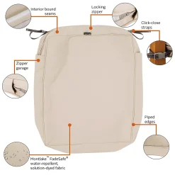 Classic Accessories Montlake FadeSafe Rectangular Patio Lounge Seat Cushion Slip Cover 12 Classic Accessories Montlake FadeSafe Rectangular Patio Lounge Seat Cushion Slip Cover -The Novogratz Shop 3786350 ALT3