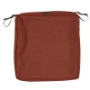 Classic Accessories Classic Accessories Montlake FadeSafe Square Patio Dining Seat Cushion Slip Cover -The Novogratz Shop 3786359 Heather Henna Red