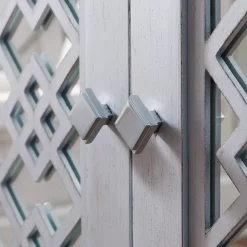 Leick Furniture Mirror Filigree Entryway Storage Cabinet 11 Leick Furniture Mirror Filigree Entryway Storage Cabinet -The Novogratz Shop 3868480 ALT4