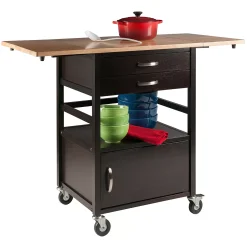 Winsome Bellini Kitchen Cart 11 Winsome Bellini Kitchen Cart -The Novogratz Shop 3872484 ALT2