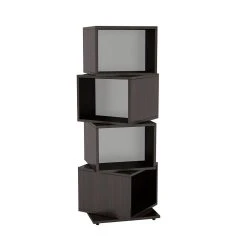 Atlantic 4-Tier Rotating Cube Bookcase