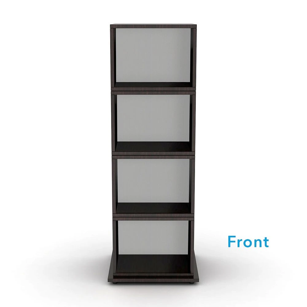 Atlantic 4-Tier Rotating Cube Bookcase 4 Atlantic 4-Tier Rotating Cube Bookcase - Image 2