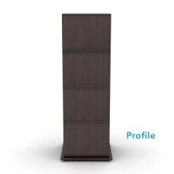 Atlantic 4-Tier Rotating Cube Bookcase 7 Atlantic 4-Tier Rotating Cube Bookcase -The Novogratz Shop 3875596 ALT2