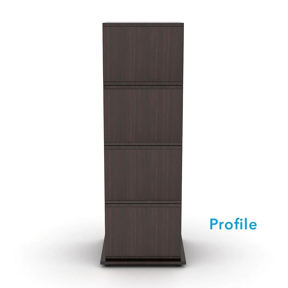 Atlantic 4-Tier Rotating Cube Bookcase 5 Atlantic 4-Tier Rotating Cube Bookcase - Image 3