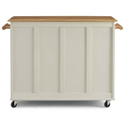 Homestyles Dolly Madison White Kitchen Cart -The Novogratz Shop 3918030 ALT4