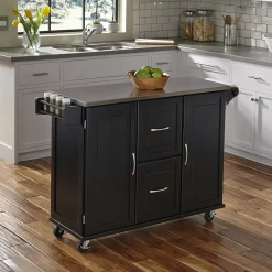 Homestyles Patriot Kitchen Cart 7 Homestyles Patriot Kitchen Cart -The Novogratz Shop 3918044 ALT2