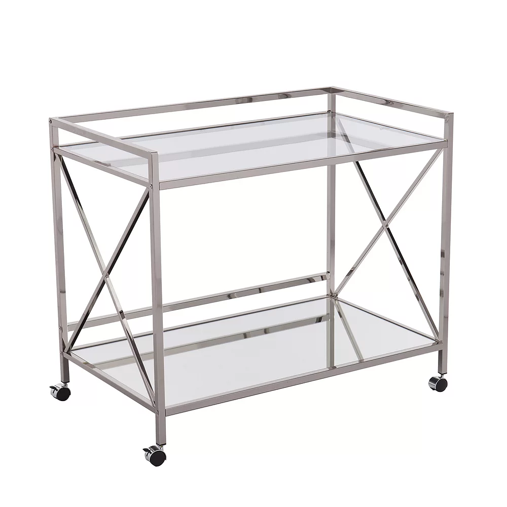 Southern Enterprises Maxton Gold Bar Cart 3 Southern Enterprises Maxton Gold Bar Cart