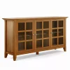 Simpli Home Acadian Storage Cabinet -The Novogratz Shop 3932684 Light Golden Brown