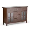 Simpli Home Artisan Contemporary Sideboard Buffet -The Novogratz Shop 3932841 Russet Brown