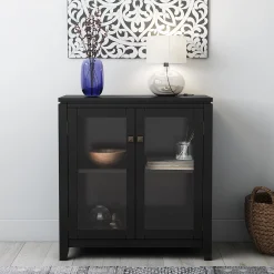 Simpli Home Cosmopolitan Contemporary Low Storage Cabinet 9 Simpli Home Cosmopolitan Contemporary Low Storage Cabinet -The Novogratz Shop 3932863 ALT
