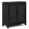 Simpli Home Cosmopolitan Contemporary Low Storage Cabinet 1 Simpli Home Cosmopolitan Contemporary Low Storage Cabinet -The Novogratz Shop 3932863 Black