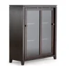 Simpli Home Cosmopolitan Contemporary Medium Storage Cabinet 2 Simpli Home Cosmopolitan Contemporary Medium Storage Cabinet -The Novogratz Shop 3932865 Mahogany Brown