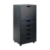 Winsome Halifax 5-Drawer Storage Cabinet 2 Winsome Halifax 5-Drawer Storage Cabinet -The Novogratz Shop 3964378 Black
