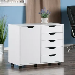 Winsome Halifax 2-Shelf Storage Cabinet 9 Winsome Halifax 2-Shelf Storage Cabinet -The Novogratz Shop 3964379 ALT2