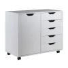Winsome Halifax 2-Shelf Storage Cabinet 2 Winsome Halifax 2-Shelf Storage Cabinet -The Novogratz Shop 3964379 White