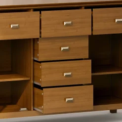 Simpli Home Solid Wood Contemporary Sideboard Buffet Credenza -The Novogratz Shop 3967924 ALT4