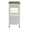 Linon Mitchell Black Kitchen Cart With Granite Top -The Novogratz Shop 3977092