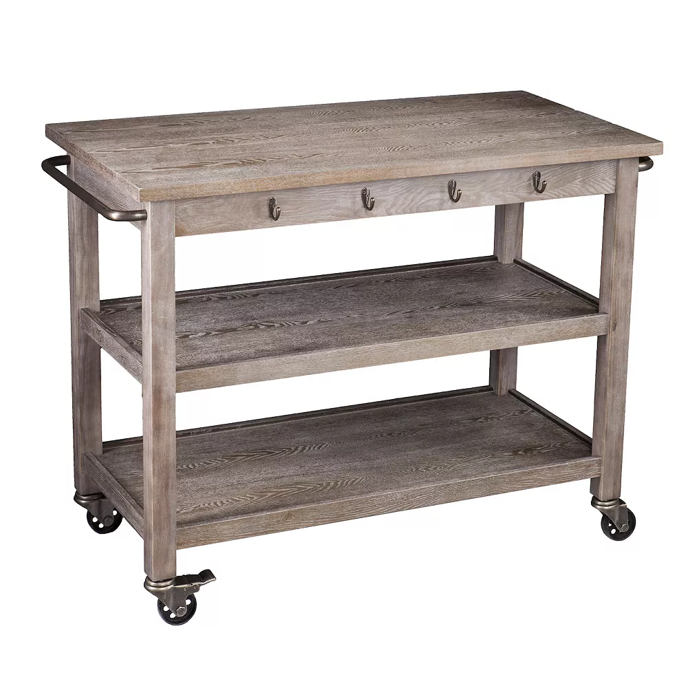 Southern Enterprises Dontos Industrial Kitchen Cart 4 Southern Enterprises Dontos Industrial Kitchen Cart - Image 2