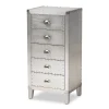 Baxton Studio Carel Silver 5-Drawer Storage Cabinet 2 Baxton Studio Carel Silver 5-Drawer Storage Cabinet -The Novogratz Shop 3978102