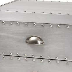 Baxton Studio Carel Silver 5-Drawer Storage Cabinet 13 Baxton Studio Carel Silver 5-Drawer Storage Cabinet -The Novogratz Shop 3978102 ALT5