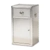 Baxton Studio Serge Silver Cabinet -The Novogratz Shop 3978147