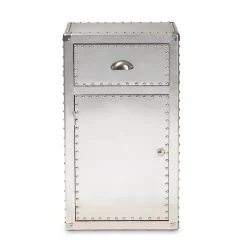 Baxton Studio Serge Silver Cabinet -The Novogratz Shop 3978147 ALT3