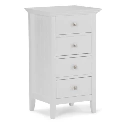 Simpli Home Acadian Four-Drawer Floor Storage Bath Cabinet