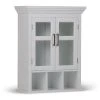 Simpli Home Avington Two-Door Wall Bath Cabinet With Cubbies -The Novogratz Shop 4263941 Pure White