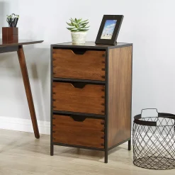 OSP Home Furnishings OSP Designs Clermont 3-Drawer Storage Cabinet -The Novogratz Shop 4264174 ALT