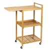 Honey-Can-Do 38-Inch Bamboo Kitchen Cart With Wheels -The Novogratz Shop 4433330